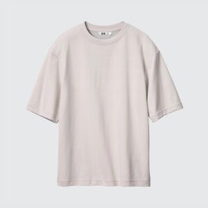 AIRism COTTON OVERSIZED CREW NECK HALF SLEEVE T-SHIRT